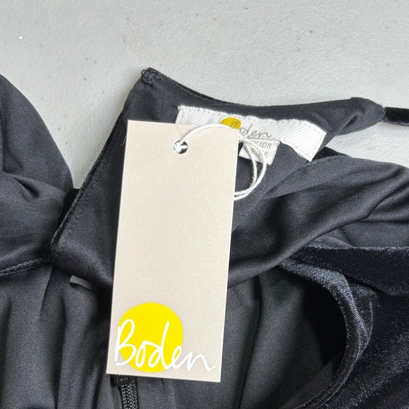 Boden Halterneck Velvet Jumpsuit - Picture 8 of 11